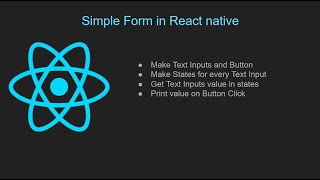 React native tutorial in hindi 12 Simple Form in React native [upl. by Richardson]