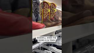 Goodwill when the rodeo is in town reseller Cheyenne Wyoming Frontier Days 👢 Cowboy Boots [upl. by December355]