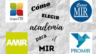 ¿Cómo elegir ACADEMIA para el MIR CTO MIR Asturias AMIR PROMIR  Medicina con Inés [upl. by Edita651]