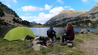 Hiking and camping in the Pyrenees  Silent hiking [upl. by Aicetal]