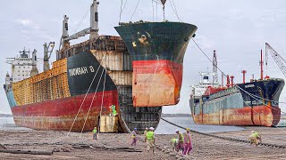 How they Scrap and Recycle Gigantic Dying Ship  Shipyard [upl. by Junius898]