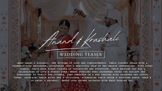 ANAND  KRUSHALI  WEDDING TEASER  WED MOMENTS  BHARUCH  SURAT [upl. by Lleuqar887]