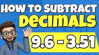 How to Subtract Decimals  Step by Step [upl. by Nettirb]