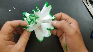 Napkin Paper Flower Making for Decoration  Paper Flower Making for Decoration [upl. by Irep]