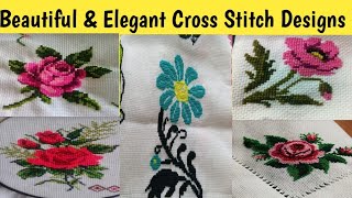 Beautiful amp Elegant Cross Stitch DesignsCross Stitch Designs cookncraftainment [upl. by Enirual]