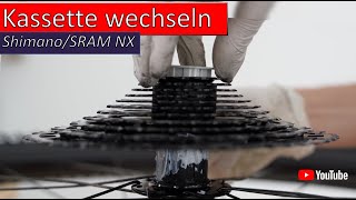 Kassette wechseln HG Freilauf Shimano SRAM NX – so einfach geht‘s [upl. by Odnomra]