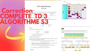 Correction TD3 Algorithme S3  FSAC Casablanca  Exercices et Explications Complètes [upl. by Alyar]