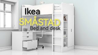 SMÅSTAD IKEA BED 90x200 AND DESK [upl. by Meid397]