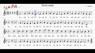 Certe notti L Ligabue  Flauto  Note  Spartito  Karaoke  Instrumental  Recorder [upl. by Zobe]