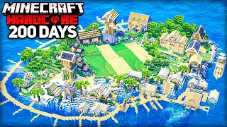 I Survived 200 Days on an ISLAND in Minecraft Hardcore [upl. by Gnas874]