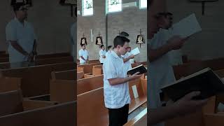 The Seminarians Sing Praise to God During the MidDay Latin Hymn [upl. by Keavy299]