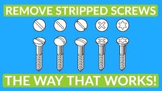 How to remove a rounded off screw the proper way  Skills every man should know [upl. by Noelc]