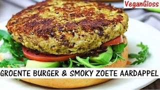 GROENTE BURGER RECEPT amp ZOETE AARDAPPEL [upl. by Yeca]