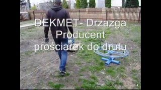 Prościarka do drutu odgromowego  wire straighteningwmv [upl. by Dumas]