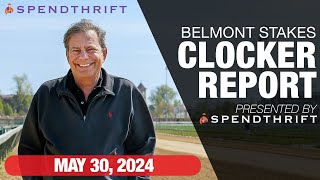 DRF Belmont Stakes Clocker Report  May 30 2024 [upl. by Boj]