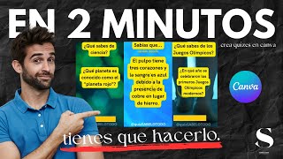 🚀 ¡Crea QUIZZES Interactivos en CANVA en Solo 2 MINUTOS Guía FÁCIL y COMPLETA 📈 [upl. by Enivid]