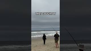 Watch them REEL it IN Fishing Ocean oceanfishing [upl. by Sicnarf]