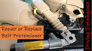 Repair or Replace Seat Belt Pretensioner or SRS System Components Cadillac GM Ford Honda Toyota [upl. by Amliv]