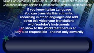 Concordia Telefonata tra Comandante De Falco e Schettino Commander Call [upl. by Nnor]