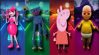 Tiles hopMOMMY LONG LEGS vs HUGGY WUGGY vs PEPPA PIG vs THE BABY IN YELLOW [upl. by Bornstein203]