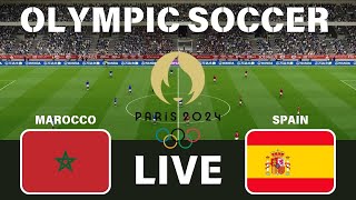 🔴 LIVE MAROCCO vs SPAIN  SEMIFINAL OLYMPIC SOCCER MEN [upl. by Llerraj18]