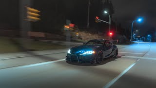 Supra MK5 Nightrun  4K [upl. by Neerahs]