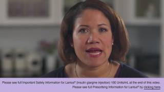 Lantus® insulin glargine injection [upl. by Dunn]