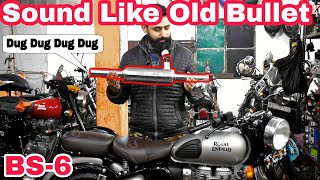 Best Sound Silencer For Royal Enfield 🔥  Old dug dug sound🤩  ncrmotorcycles [upl. by Anelec]