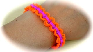 Rainbow Loom KreisKnoten Armband deutsche Anleitung [upl. by Sineray473]