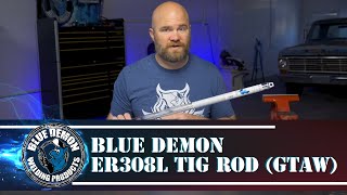 BLUE DEMON ER308L TIG ROD GTAW [upl. by Porte334]