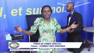 PRIÈRE DE COMBAT SPIRITUEL AVEC PROPHÉTESSE DÉBORAH TULOMBA Thème  LES COMBATS DES ORIGINES 1ere P [upl. by Budge]