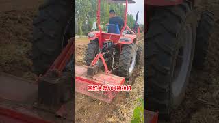 Four cylinder 804 tractor can add many farm tools tractor rotovator excavator ditcher garden [upl. by Bollen]