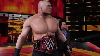 EXCLUSIVE WWE 2K18 PRESENTS NO MERCY PREVIEW BROCK LESNAR VS BRAUN STROWMAN [upl. by Hamaso]