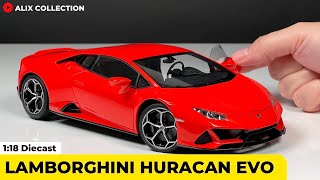 Unboxing of Lamborghini Huracan EVO 118 Diecast Model Car by AUTOart Models 4K [upl. by Anoyet281]