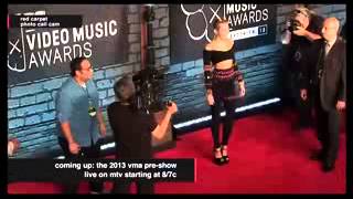 Miley Cyrus  VMAS 2013 Red Carpet Shoot [upl. by Hama923]