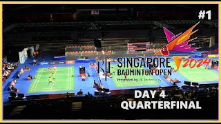 Badminton KFF Singapore Open 2024  QuarterFinal Part 1 Live Score [upl. by Marlon]