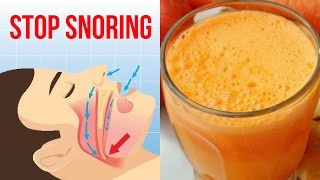 Drink This Juice Before Bedtime to Stop Snoring And Sleep Apnea [upl. by Arras]