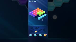 Block Hexa Puzzle  6 Mania  Level 66  Walkthrough [upl. by Eniamret]