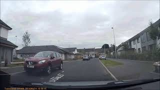 Car crashes right into nearside no indicators no mirror nothing [upl. by Yliab847]