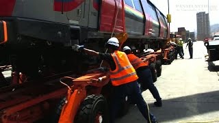 Entrega inspeccion y recepcion de Vagones Alstom para el Metro Los Teques por Panatlantic [upl. by Enaillil780]