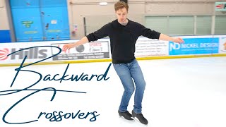 Backward Crossovers  Learn to Ice Skate [upl. by Atineb]