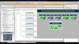 Part2 How do you use screen windows and TagPrefix with WinCC RT Professional TIA Portal V14 SP1 [upl. by Rakia189]