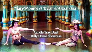 Candle Tray Belly Dance Taqsim and Chiftetelli Rhythm Mary Monroe and Dylaina Alexandria [upl. by Amaryl]