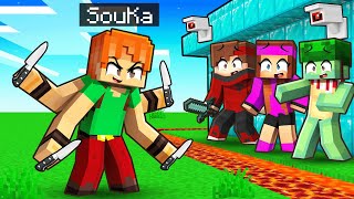 Mutant SOUKA VS Maison Ultra sécurisée sur Minecraft [upl. by Karb273]