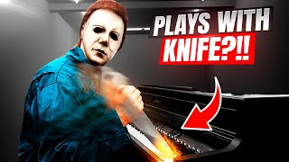 🔪Michael Myers Theme Song played by a Knife🔪 [upl. by Anemolif]