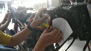 Cara mudah memasang stripinglist motor Honda gl herex [upl. by Eceela604]