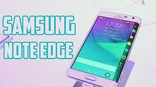 Samsung Galaxy Note Edge primeras impresiones IFA 2014 [upl. by Ehcor]