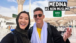 We visited MEDINA as Non Muslims 🇸🇦Converting to ISLAM السياح في المدينة المنورة [upl. by Annekam]