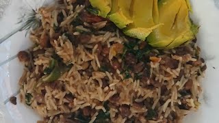 Pigeon peas rice recipembaazi recipepigeon food peascurry peasrice peasrecipe [upl. by Anemix]