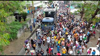 OPENING OF CARNIVAL 2024 in MAHAUT DOMINICA FROM SKY  SIGNAL BAND  AERIAL DOMINICA [upl. by Oretna]